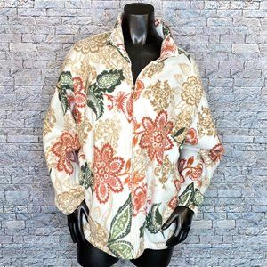Alfred Dunner Floral Wind Bracker Jacket